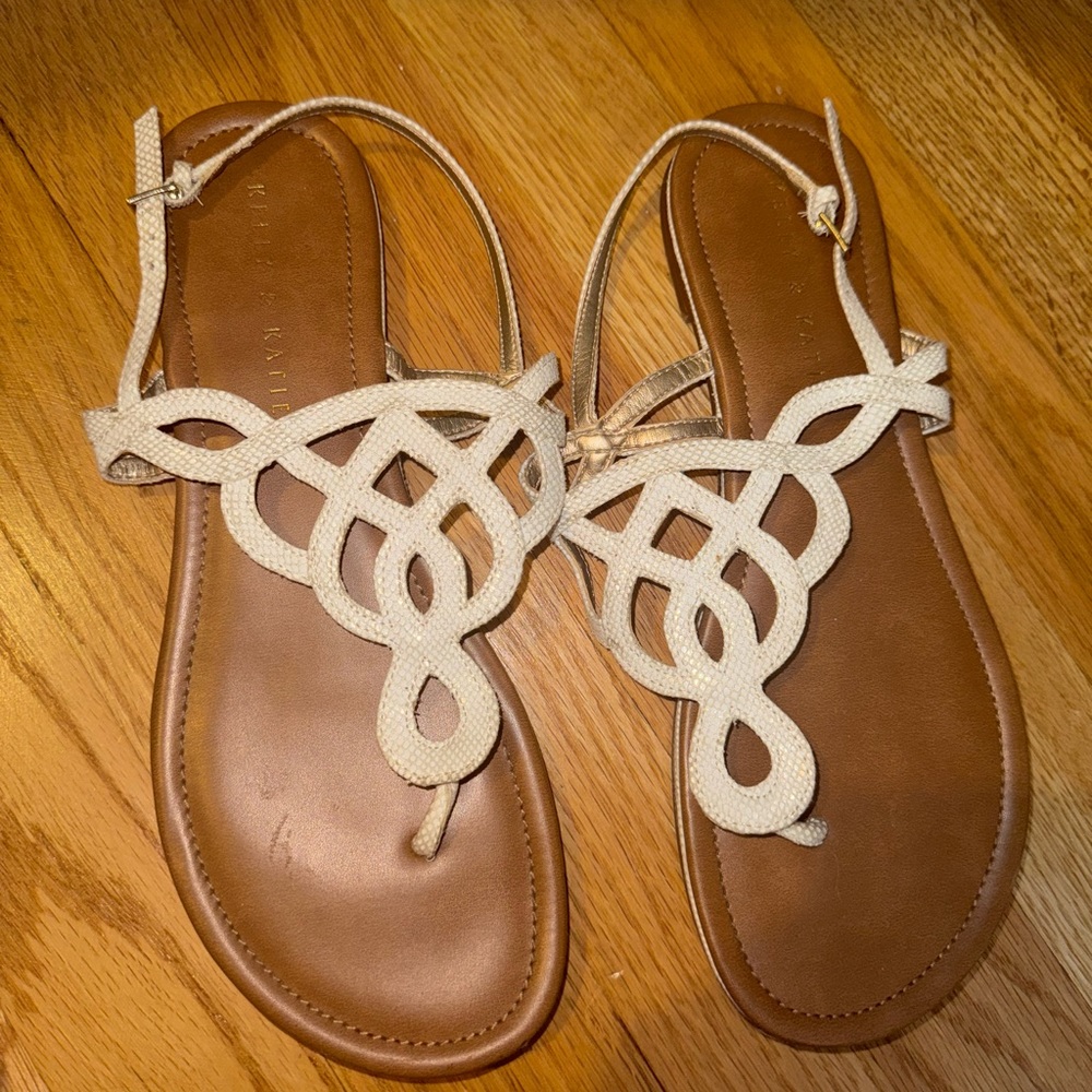 Kelly & Katie White Sandals